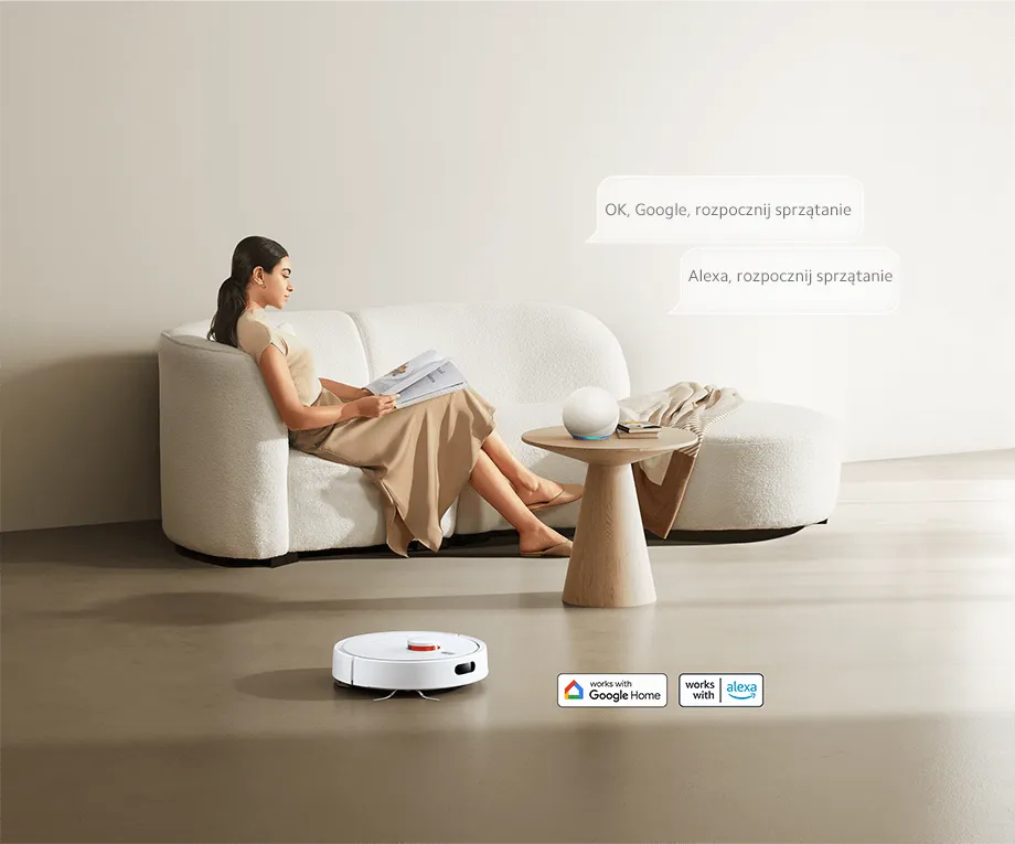 Xiaomi Robot Vacuum S20 White | Smart robot vacuum cleaner | 3200mAh, 5000Pa, XIAOMI ROBOT VACUUM S20 WHITE 6941812786604