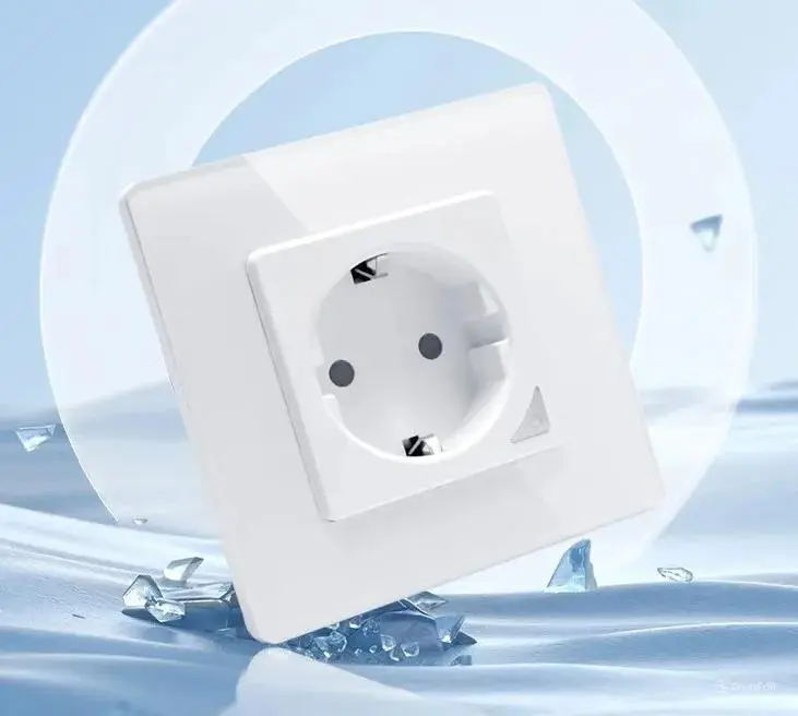 EXTRALINK SMART LIFE WALL SOCKET OUTLET 230V + SINGLE FRAME, WIFI , WHITE, EXTRALINK EX.35717 5906168635717