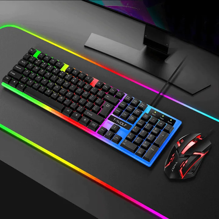 Extralink Gaming Set TF230 2in1 | Keyboard + mouse set | LED backlight, EXTRALINK EX.36035 5906168636035