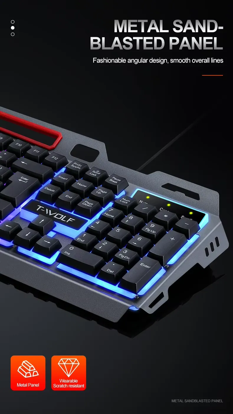 Extralink Gaming Set TF600 2in1 | Keyboard + mouse set | LED backlight, EXTRALINK EX.36042 5906168636042