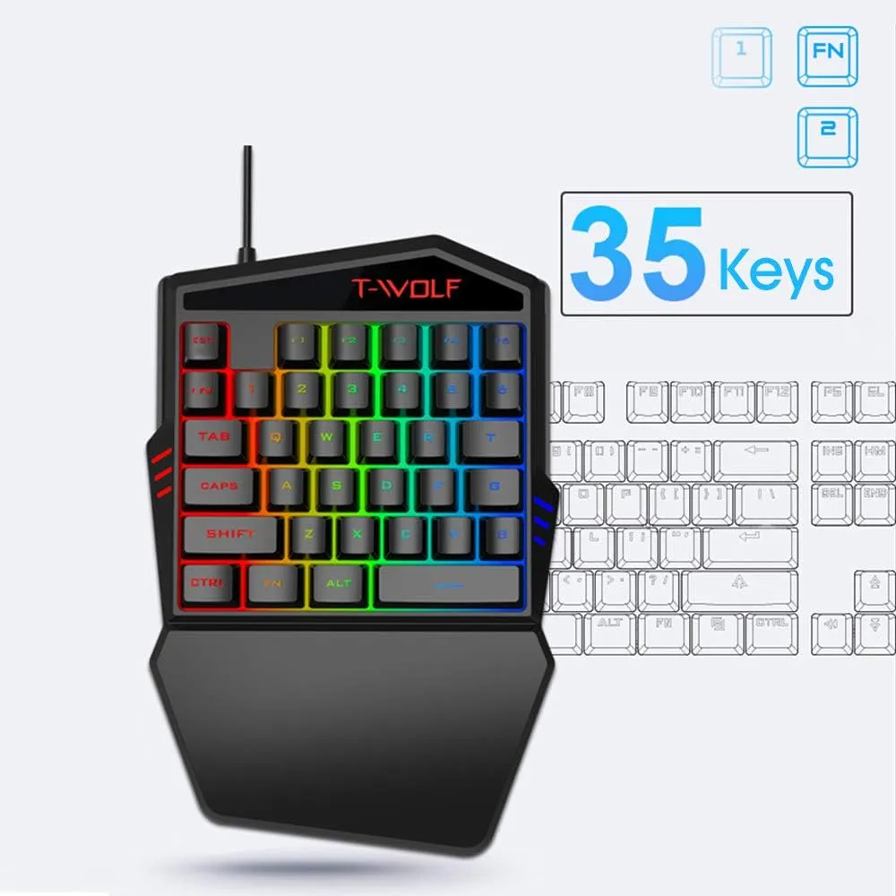 Extralink Gaming Set TF900 2in1 | Keypad + mouse set | LED backlight, EXTRALINK EX.36066 5906168636066