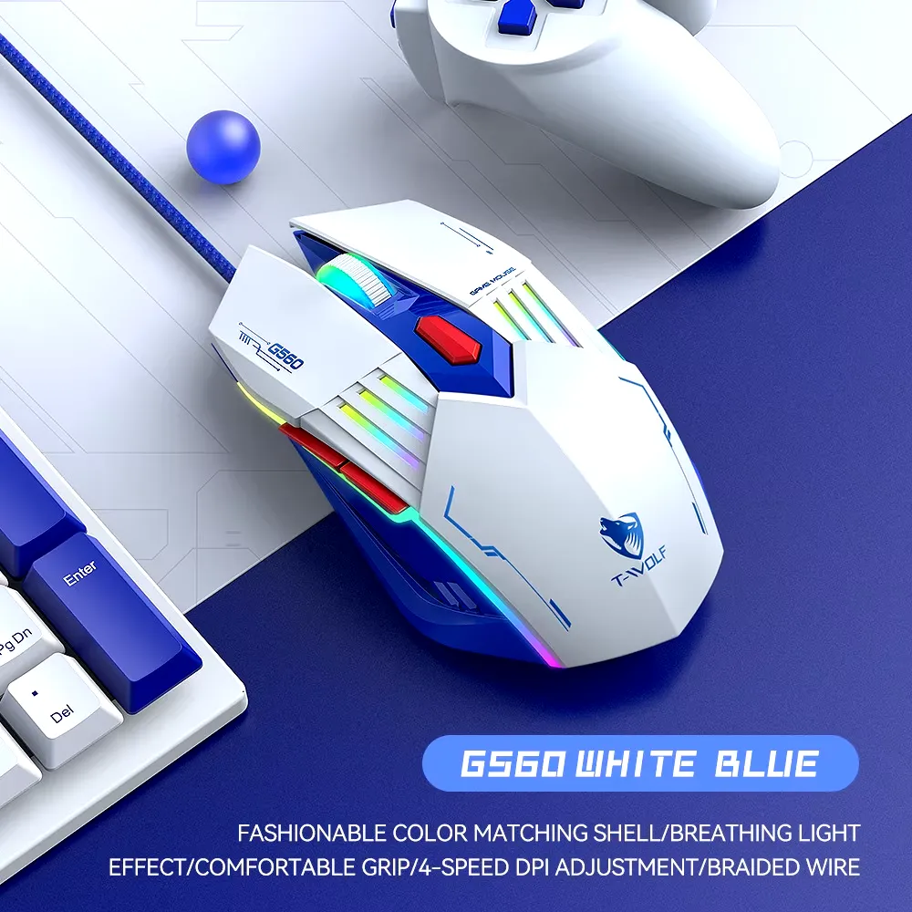 Extralink Gaming Mouse G560-2 | Gaming mouse | wired, optical, 3200dpi, 6 buttons, LED backlight, EXTRALINK EX.36219 5906168636219