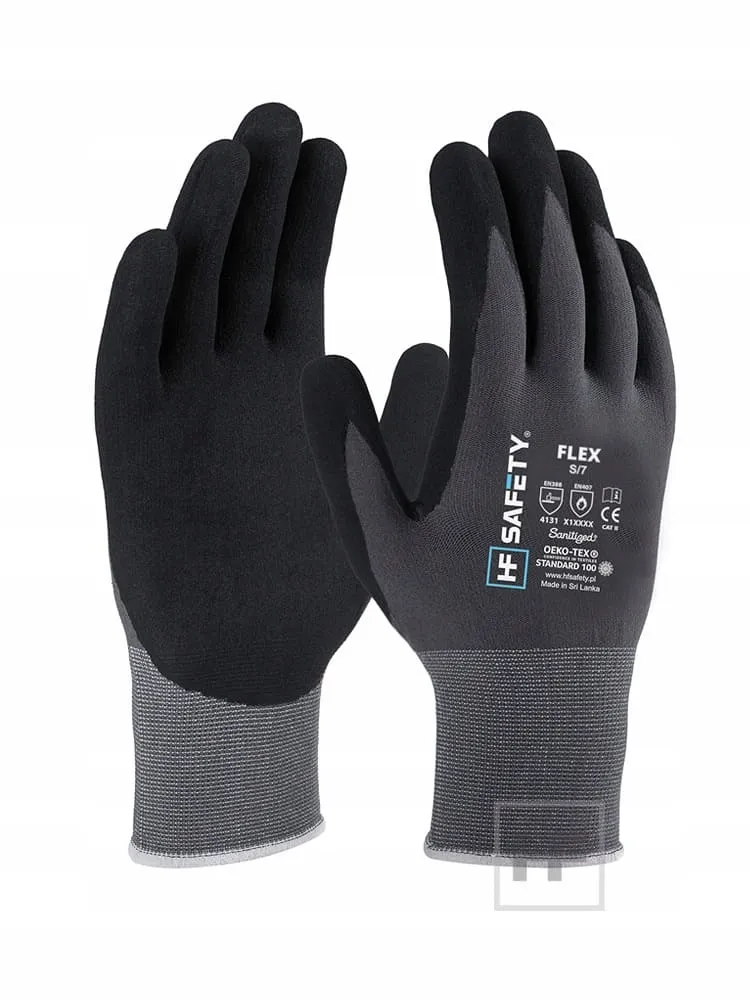 Extralink HF Safety Flex Protective Gloves, 1 Pair, Size 8/M, EXTRALINK EX.36516 5906168636516
