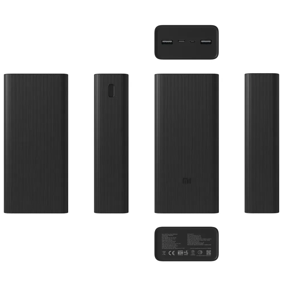Xiaomi 18W Power Bank 30000mAh Black | Powerbank | 30000mAh, PB3018ZM, XIAOMI 18W POWER BANK 30000MAH 6941812798447