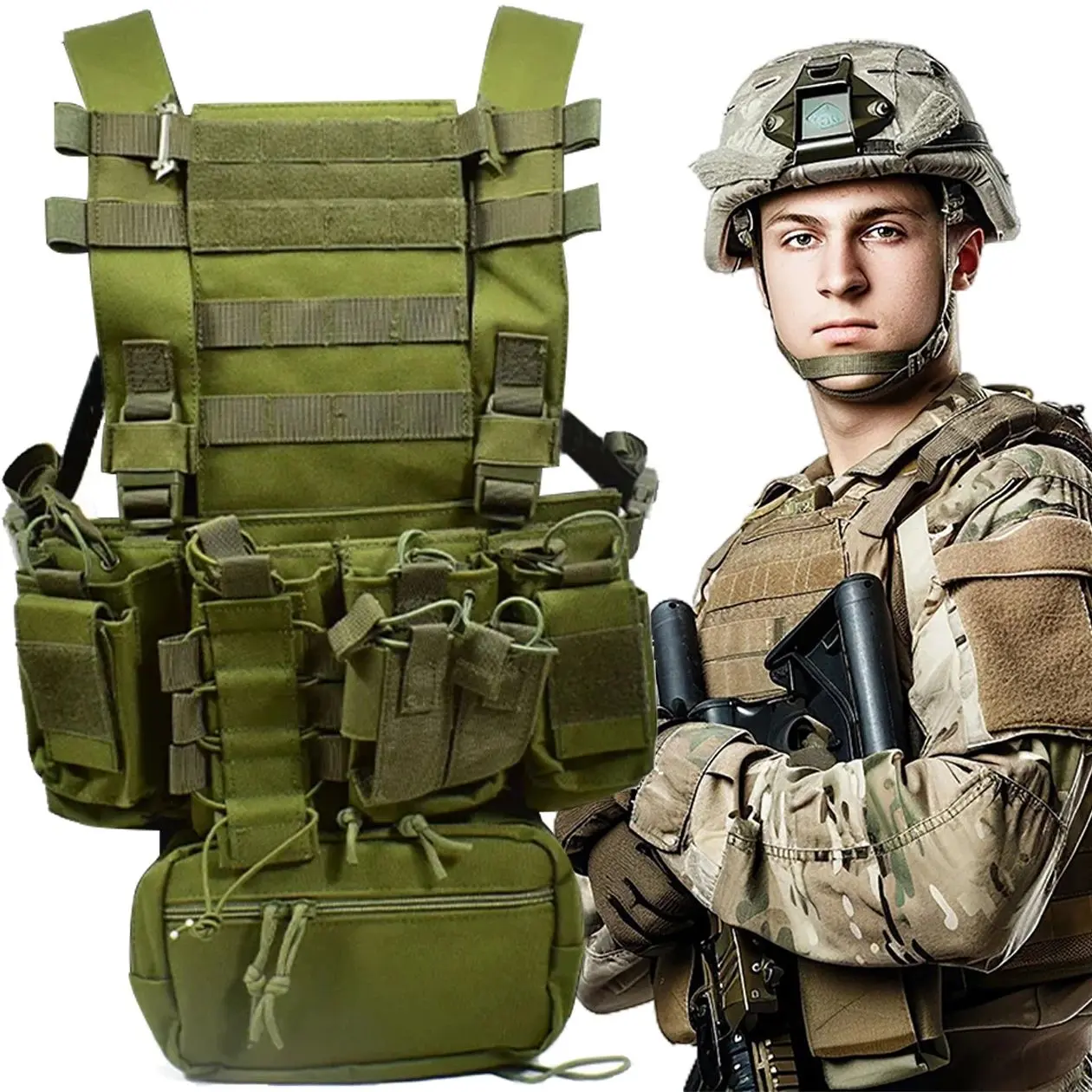 EXTRALINK MILITARY KAMIZELKA TAKTYCZNA WOJSKOWA OCHRONNA MOLLE AIRSOFT ASG MIL-1122, EXTRALINK EX.37001 5906168637001