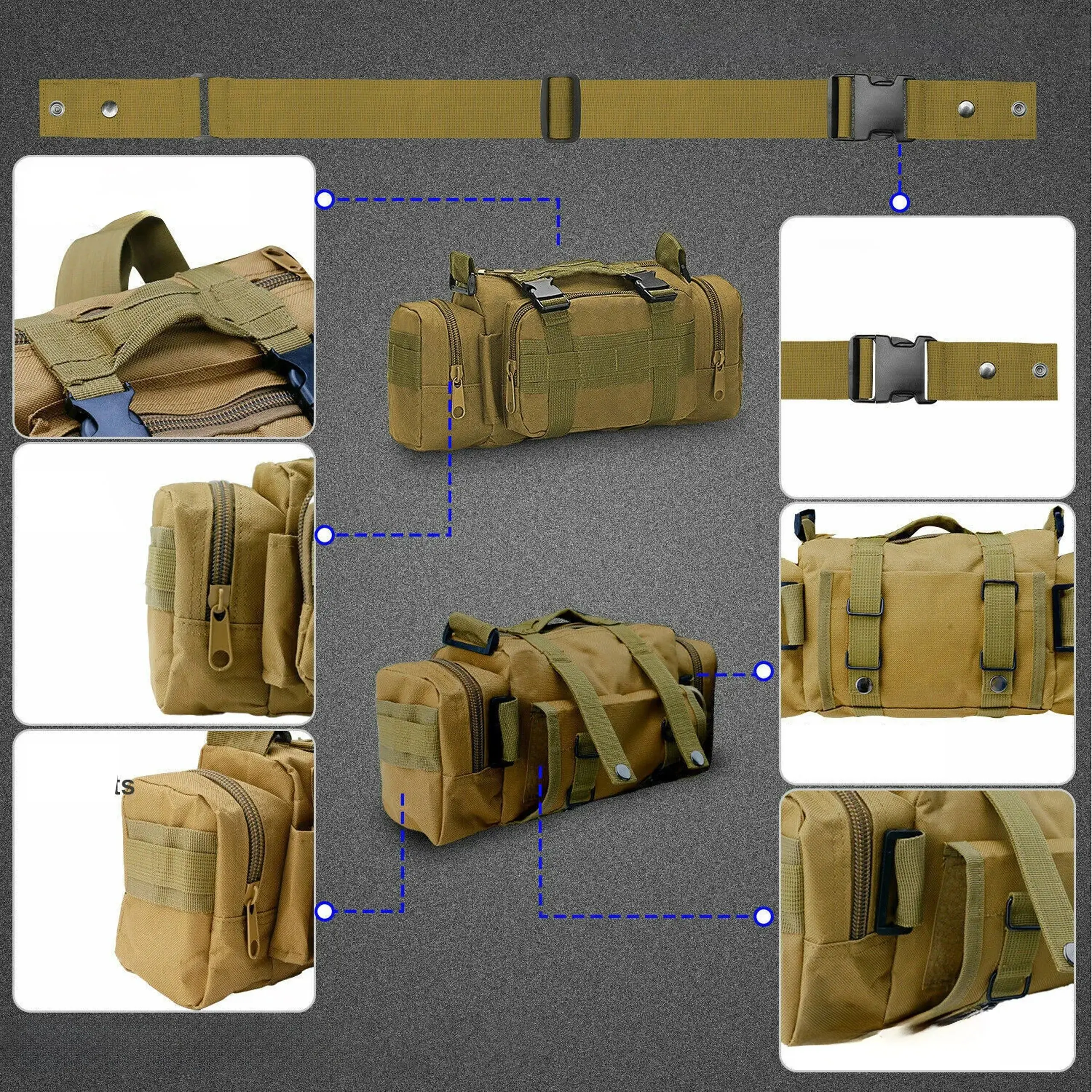 EXTRALINK MILITARY TORBA NERKA SASZETKA TAKTYCZNA ZASOBNIK WOJSKOWY MIL-662, EXTRALINK EX.37063 5906168637063
