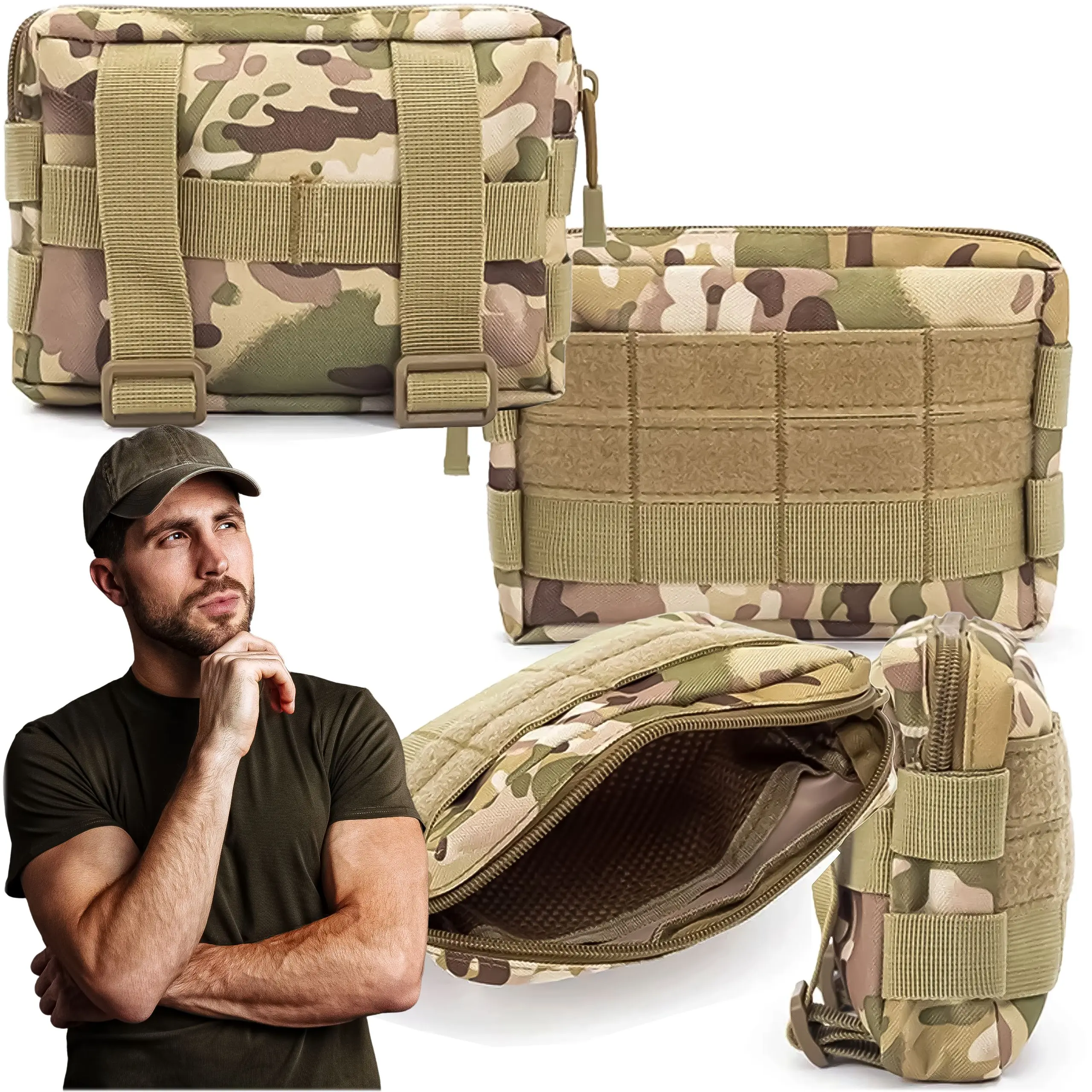 EXTRALINK MILITARY KIESZEŃ TAKTYCZNA TORBA BIODROWA SASZETKA MOLLE MIL-663, EXTRALINK EX.37100 5906168637100