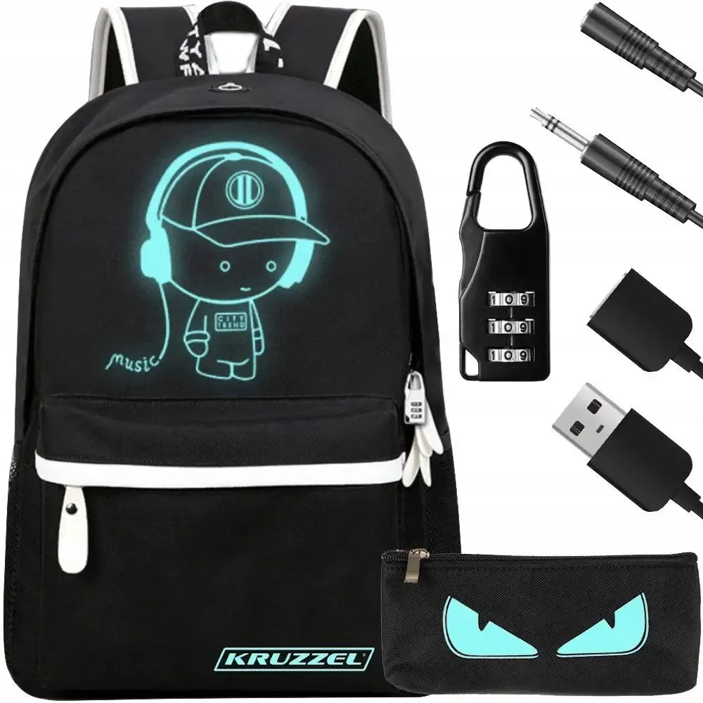 Extralink USB Glowing Backpack Kruzzel, EXTRALINK EX.37629 5906168637629