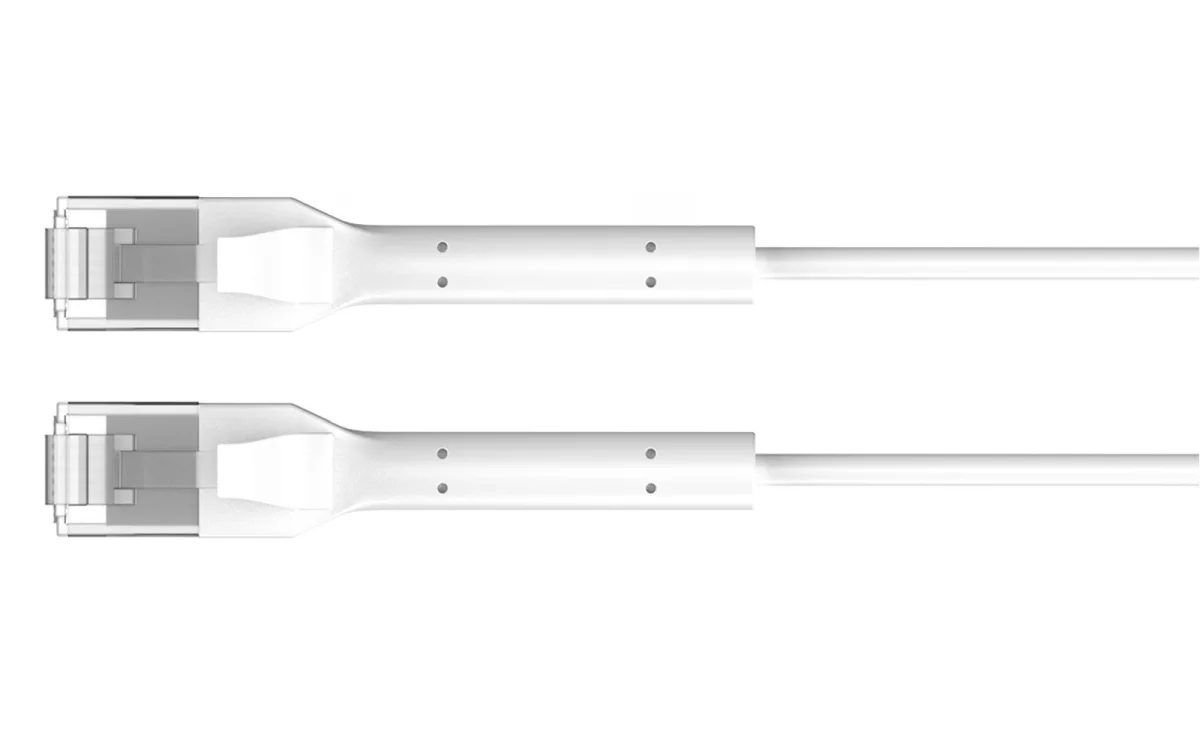 EXTRALINK LAN PATCHCORD CAT.6 U/FTP 0,5M 1GBIT BENDABLE BOOTED FOILED TWISTED PAIR BARE COPPER WHITE, EXTRALINK EX.38909 5906168638909