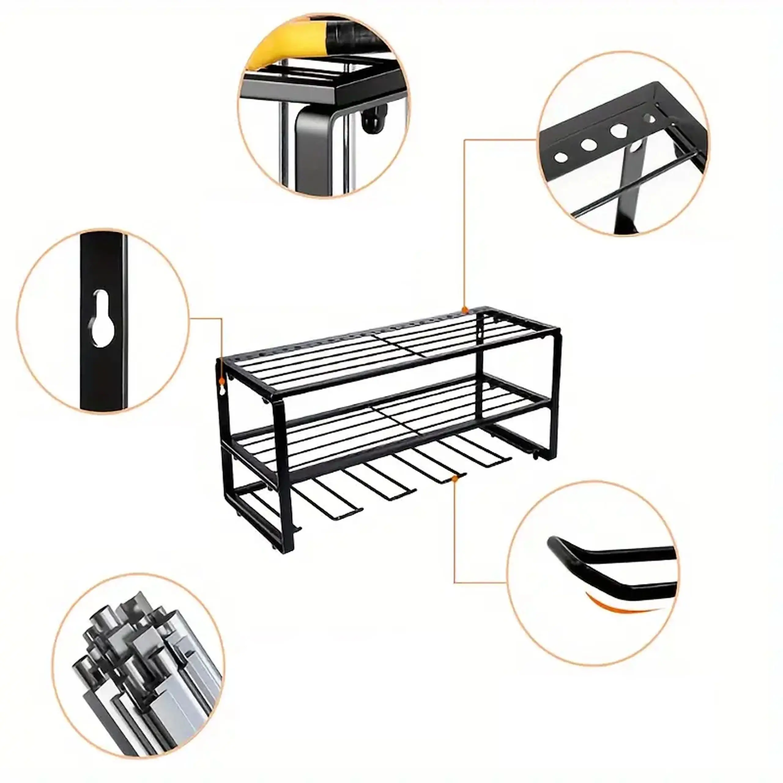 Extralink Garage Shelf, Wall-Mounted Tool Organizer for Power Tools, EXTRALINK EX.73578 5906692573578