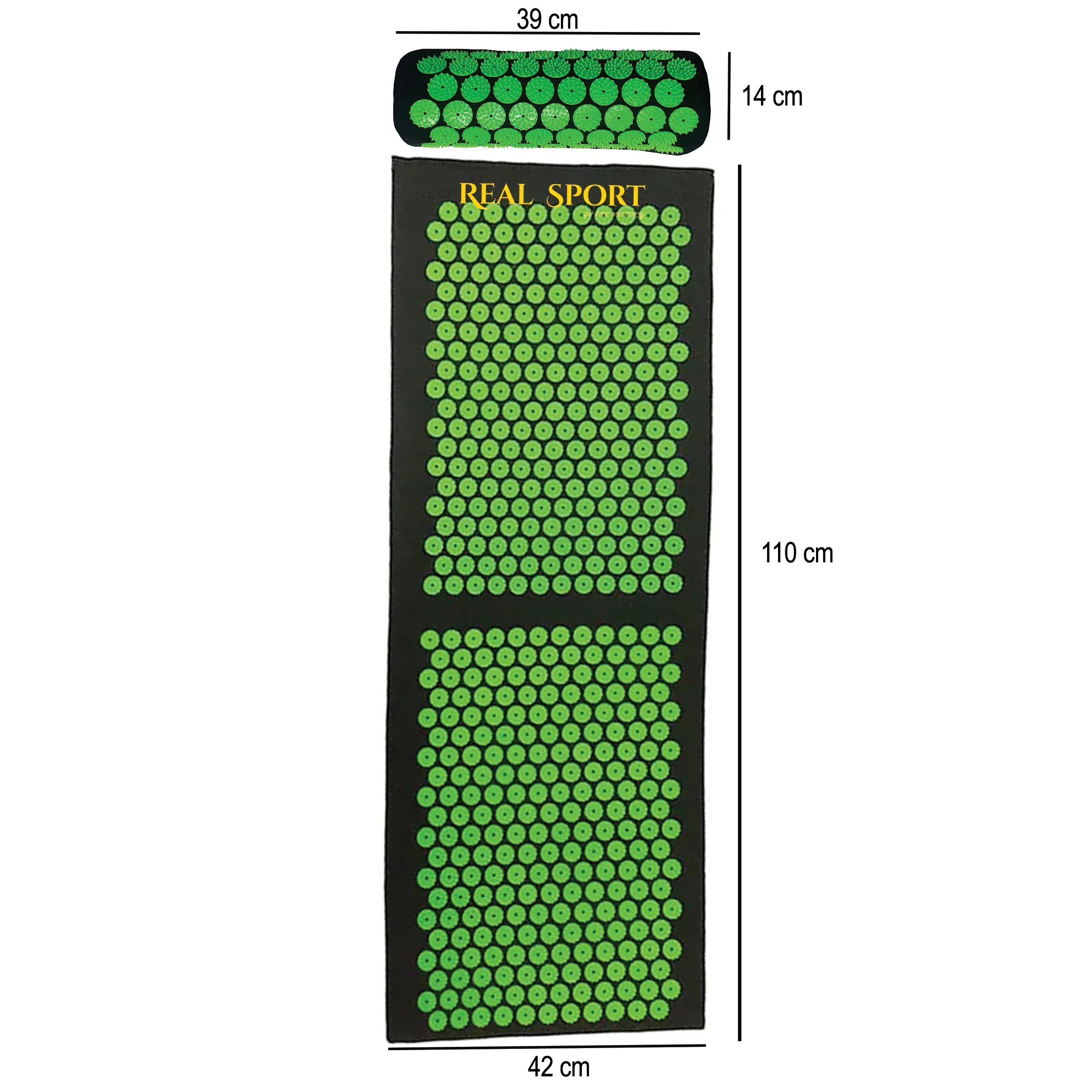 Extralink Acupressure Mat, Set with Pillow for Back Pain, Large XXL Akumata, EXTRALINK EX.20062 5907207220062