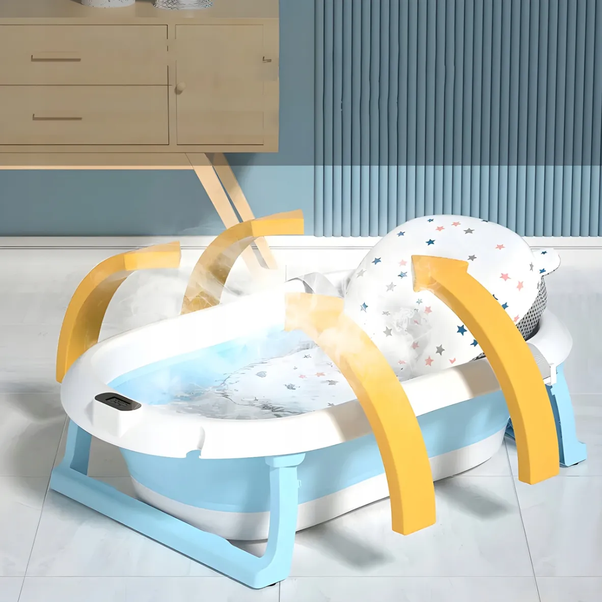 Extralink Kids | Bathtub | blue with LED thermometer, EXTRALINK EX.20994 5907207220994
