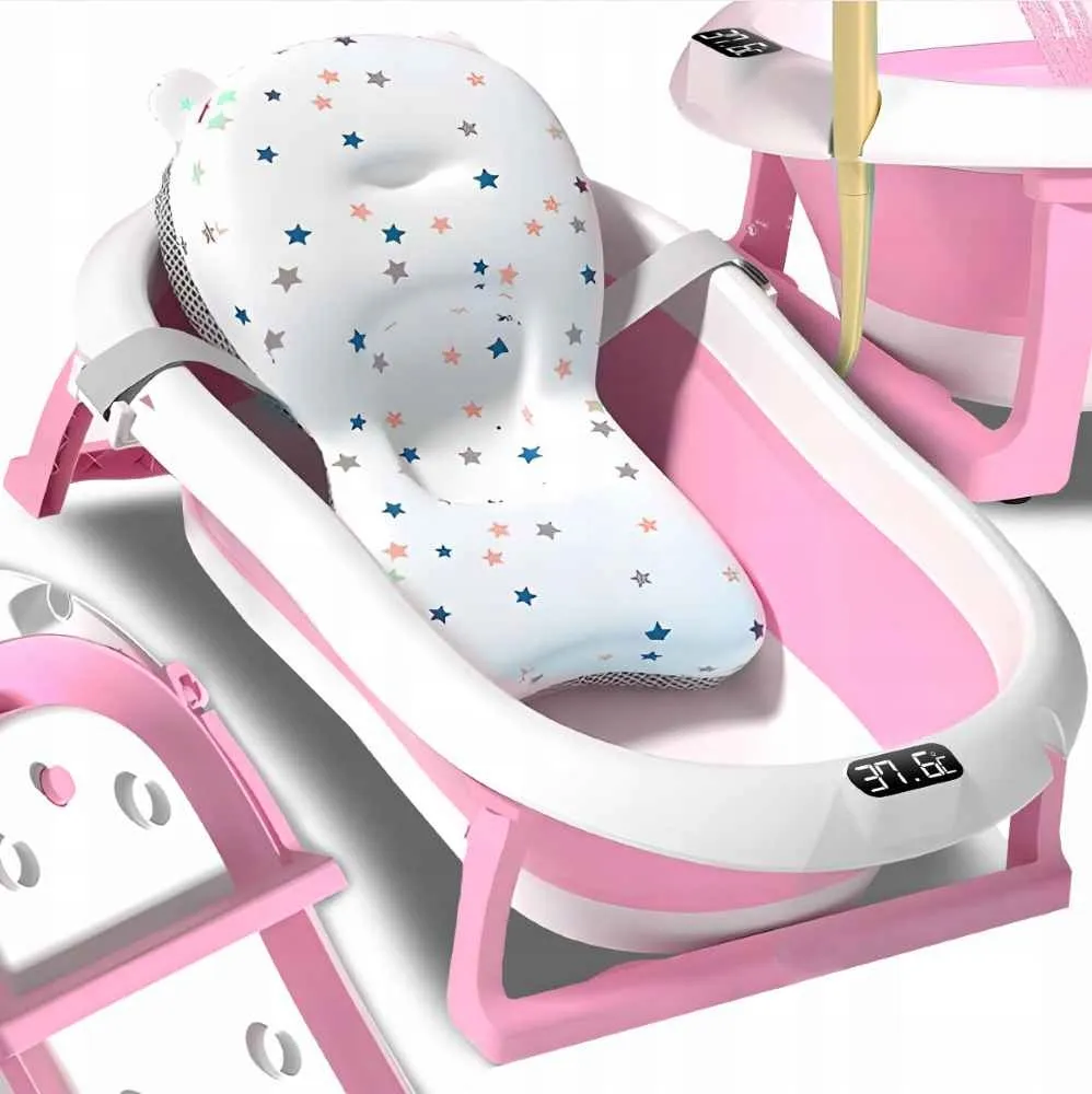Extralink Kids | Bathtub | pink with LED thermometer, EXTRALINK EX.21007 5907207221007