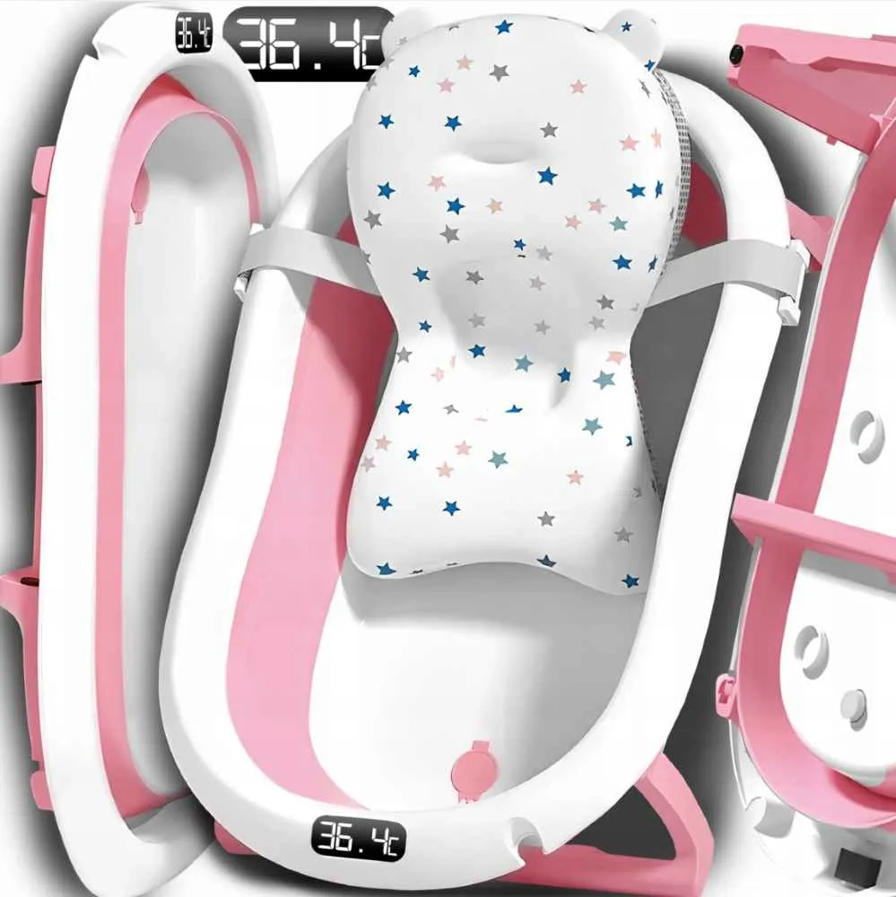 Extralink Kids | Bathtub | pink with LED thermometer, EXTRALINK EX.21007 5907207221007