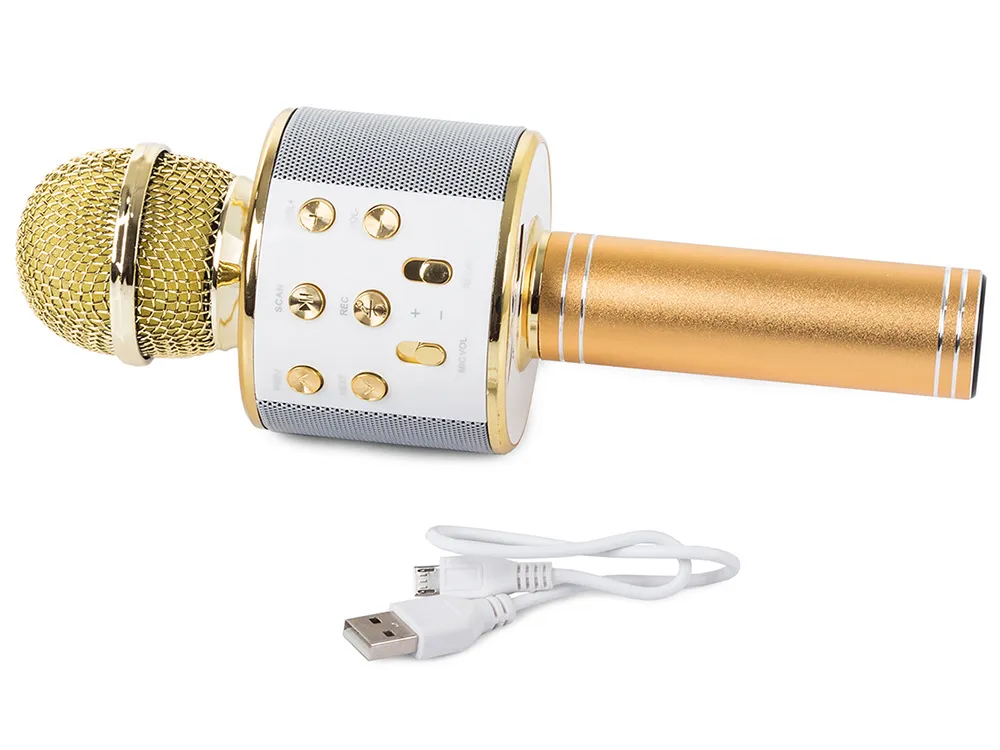 Extralink | Wireless Microphone | with Speaker, Bluetooth, Gold, EXTRALINK EX.22790 5907207222790