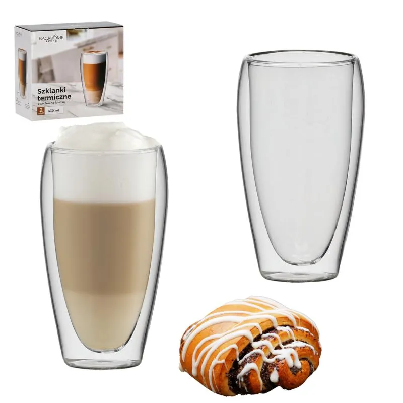 Extralink | Set of 2 Double-Walled Thermal Glasses | 430 ml, EXTRALINK EX.23308 5907207223308