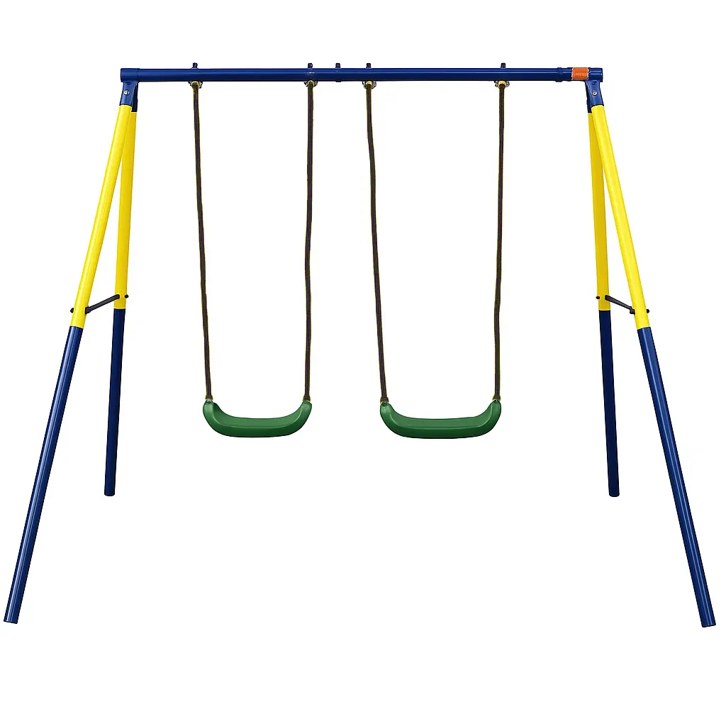 Black Forest Double Swing with Frame, 248x187x185cm, EXTRALINK CD-S004P 5907207224336