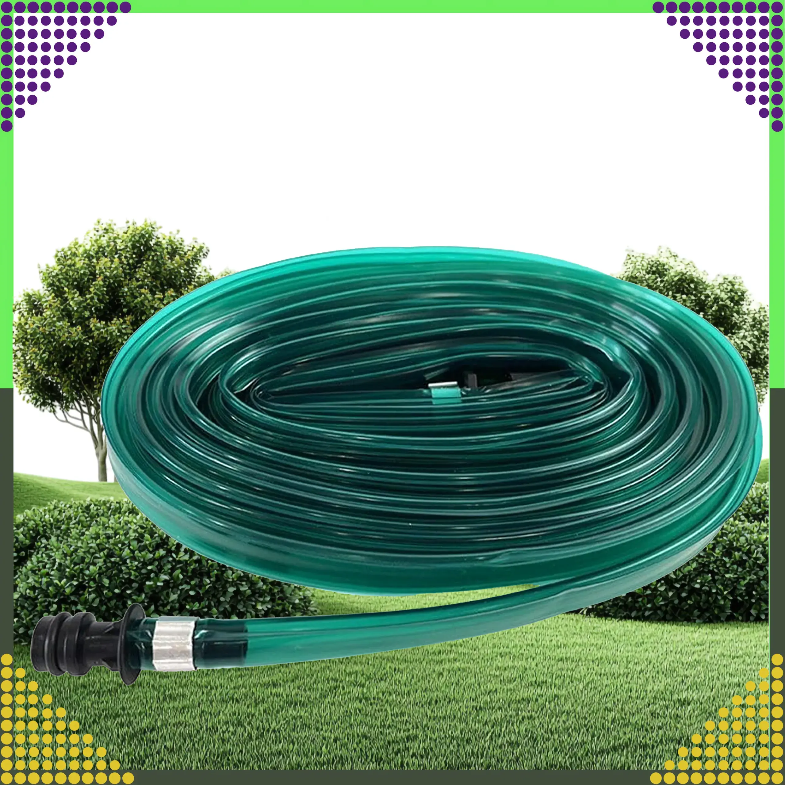 Black Forest Garden Hose, 10m Drip Irrigator with 2 Quick Connectors, EXTRALINK EX.24602 5907207224602