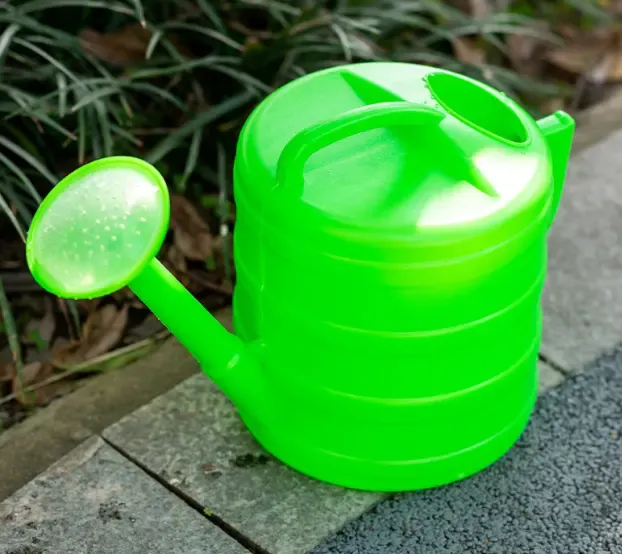 7L Black Forest Garden Watering Can, Oval Plastic with Strainer, EXTRALINK EX.24664 5907207224664