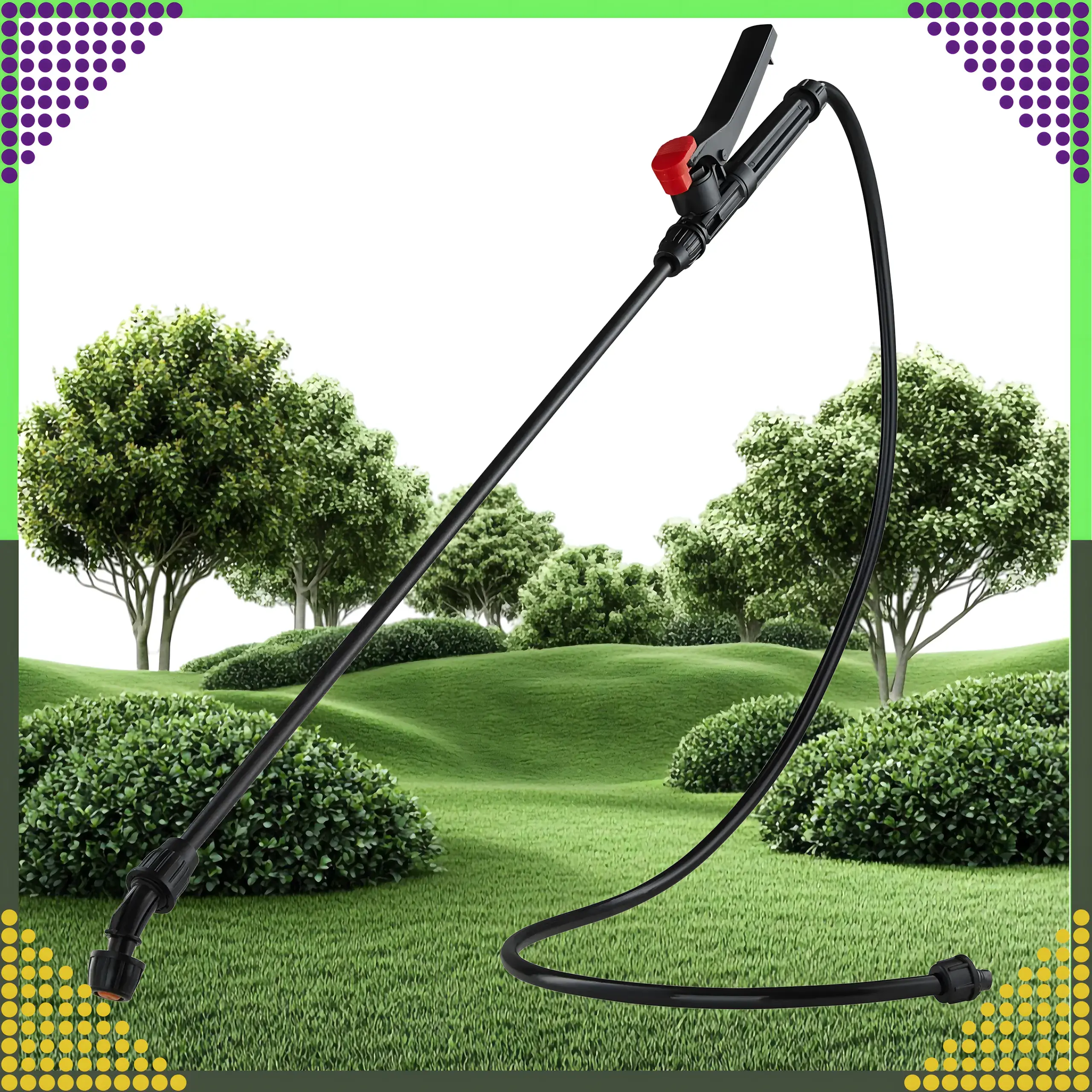 16L Black Forest Backpack Sprayer, Pressure Garden Sprayer with Hose and Nozzles, EXTRALINK EX.24725 5907207224725