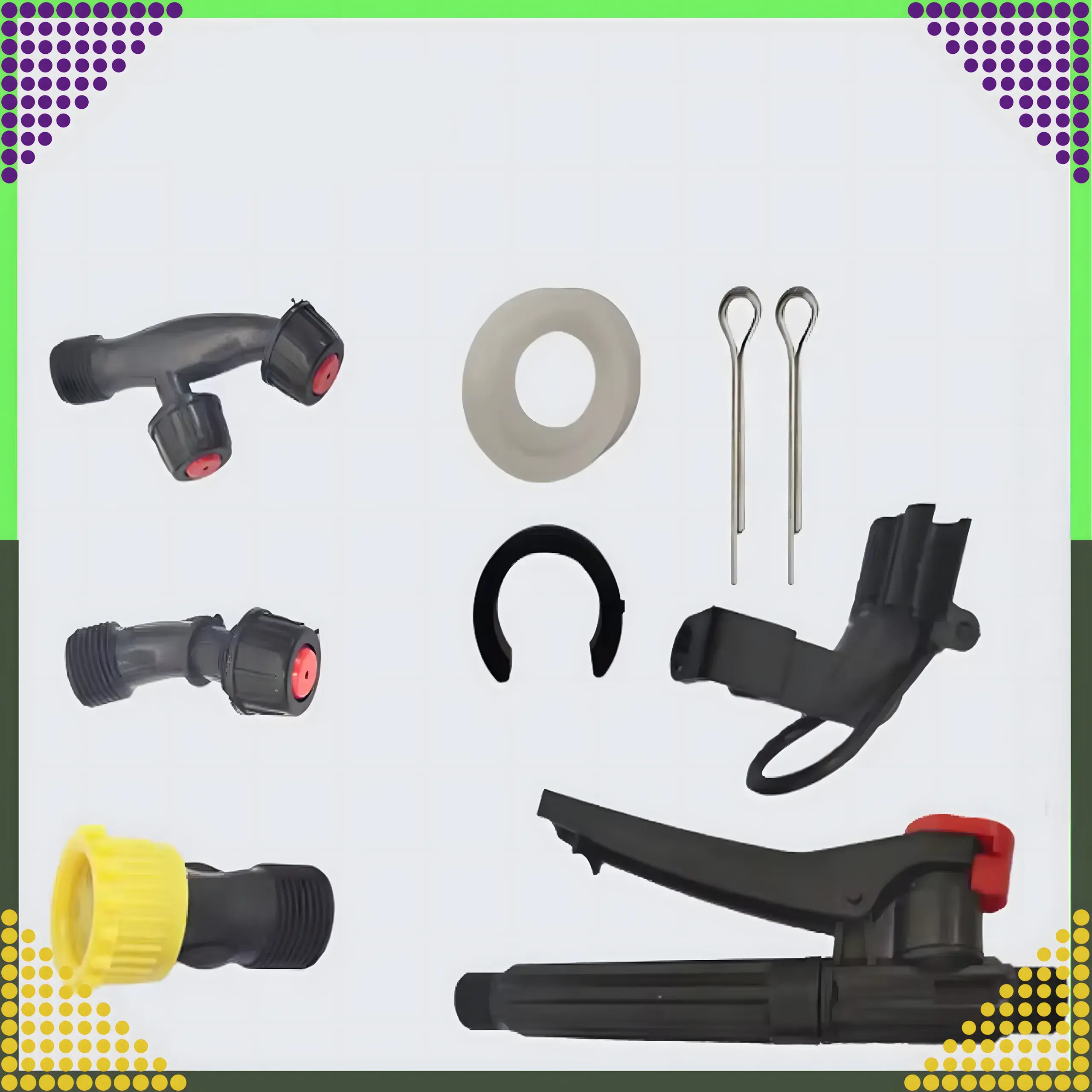 16L Black Forest Backpack Sprayer, Pressure Garden Sprayer with Hose and Nozzles, EXTRALINK EX.24725 5907207224725
