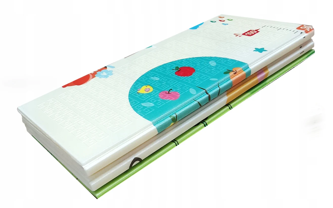 EXTRALINK DWUSTRONNA MATA EDUKACYJNA STYMULUJĄCA 150x200xl CM SKŁADANA ZWIERZĘTA-CYFRY + TORBA - 4329, EXTRALINK EX.27894