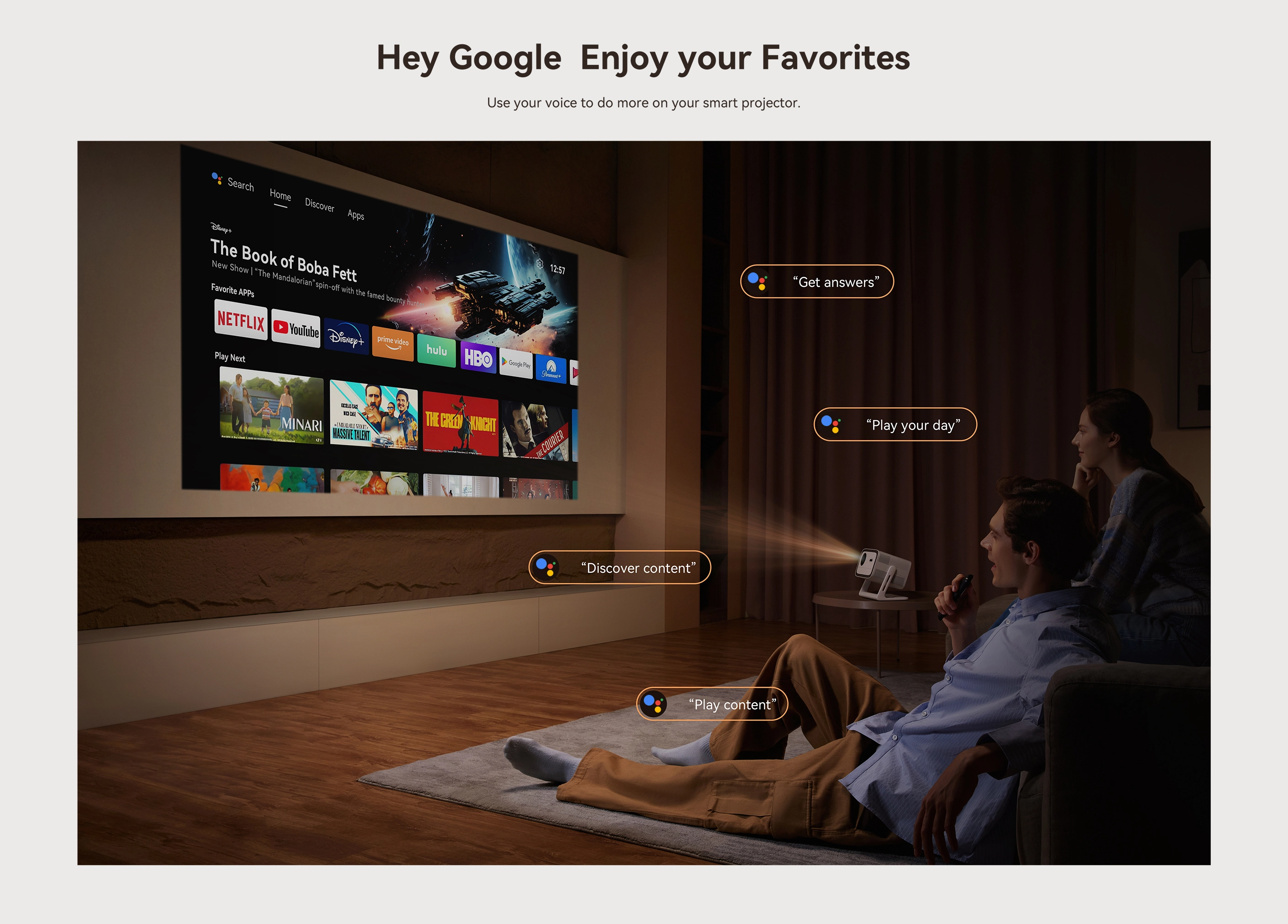Wanbo Vali 1 Biały | Projector | Full HD, 900 ANSI, Android TV 11, Gimbal, WANBO VALI 1 6970885350825