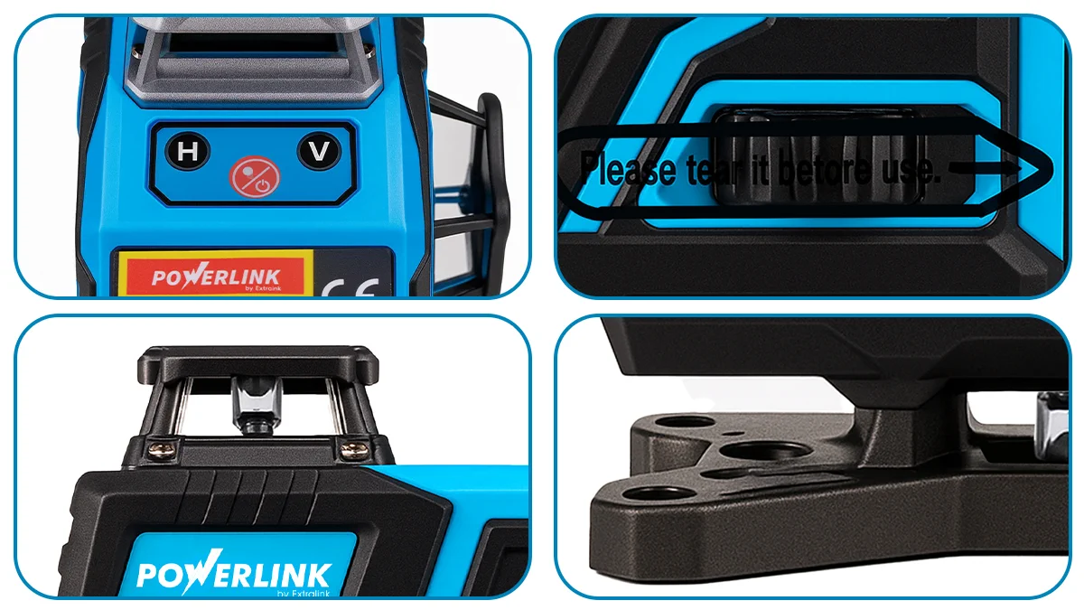 EXTRALINK POWERLINK POZIOMICA LASEROWA 4D/16LINE 100M PWL-4D23WF, EXTRALINK EX.25234 5907207225234