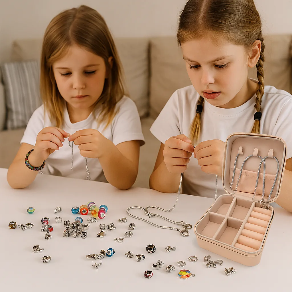 Extralink | Jewelry and Bracelet Making Kit | Charms 66 pcs + Bag, EXTRALINK EX.95207 5904960295207