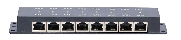 Extralink 8 Port | PoE Injector | 8x 100Mb/s RJ45, EXTRALINK EX.2046 5902560362046