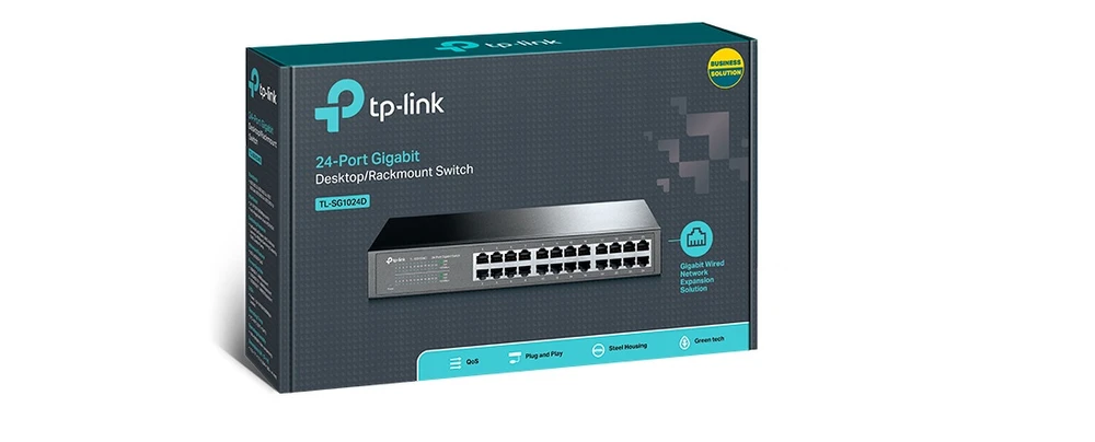 TP-Link TL-SG1024D | Switch | 24x RJ45 1000Mb/s, Rack/Desktop, Unmanaged, TP-LINK TL-SG1024D 6935364020620