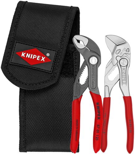 KNIPEX 00 20 72 V04 Mini pliers set in belt tool pouch 1 x 87 01 125, 1 x 86 03 125 160 mm 00 20 72 V04 4003773078920