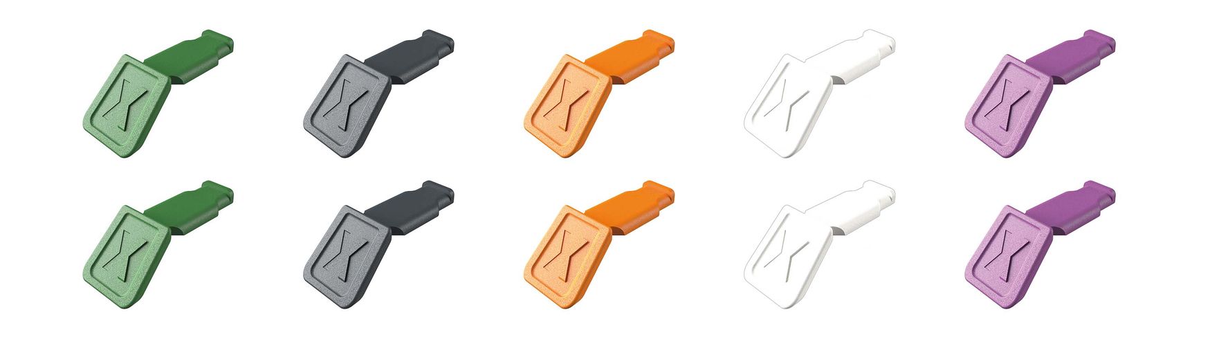 KNIPEX 00 61 10 C V02 ColorCode Clips Color mix 2 (10 pieces)   00 61 10 C V02 4003773089735