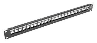 MODULAR PATCH PANEL, 24PORT, CAT5E/6, 1U N062-024-KJ-SH