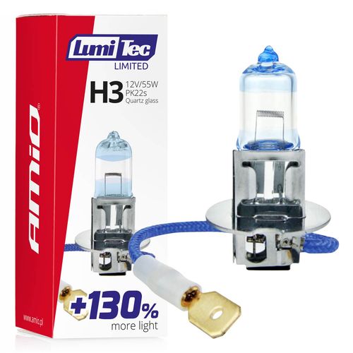 Halogen bulb H3 12V 55W LumiTec LIMITED +130%, AMiO 5903293021316