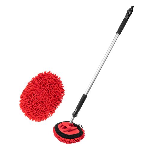 Microfiber telescopic wash brush 98-168cm AMIO-02397, AMiO 5903293023976