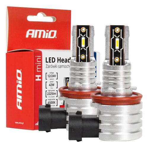 LED Headlights H-mini Series H8/H9/H11/H16 AMiO-03333, AMiO 5903293033333