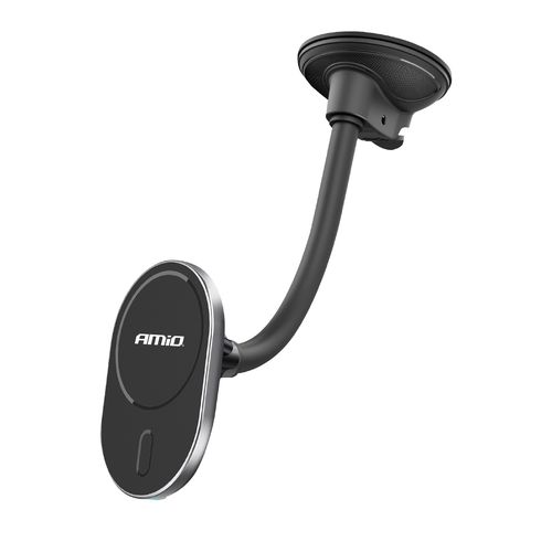 Suction mount Phone Holder with Wireless Charger My Mag 15W AMIO-03772, AMiO 5903293037720