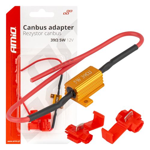 LED Canbus relay resistor 39Ω 5W AMIO-04090, AMiO 5903293040904