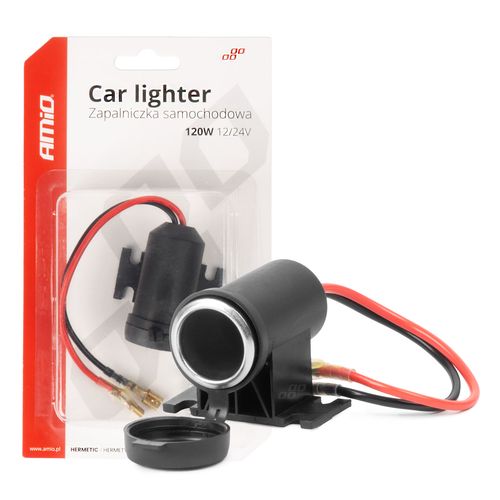 Hermetic lighter socket 12/24V AMIO-04129, AMiO 5903293041291