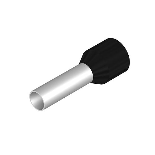 Wire-end ferrule, Standard, 14 mm, 12 mm, black H6.0/20-SW