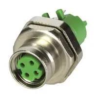 SENSOR CONN, M8, RCPT, 4POS, D-CODE, PCB 21023812431