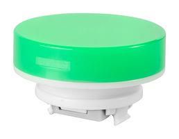 ROUND PB CAP, SWITCH, POLYCARBONATE, GRN AT4054FJ