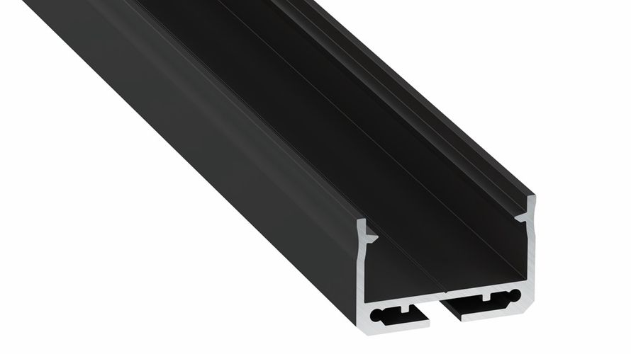 Profile LUMINES type Sileda black lacquered 3 m 10-0335-30