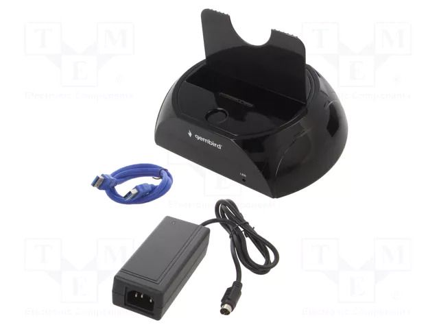 Docking station; USB 3.0; black GEMBIRD HD32-U3S-2