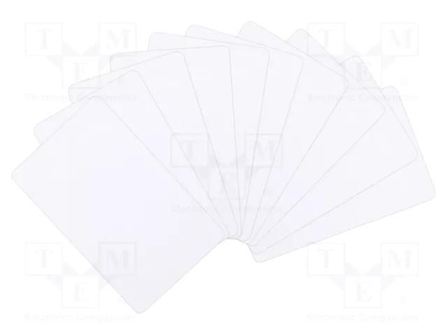 RFID Card; 13.56MHz; 10pcs. QOLTEC QOLTEC-52453