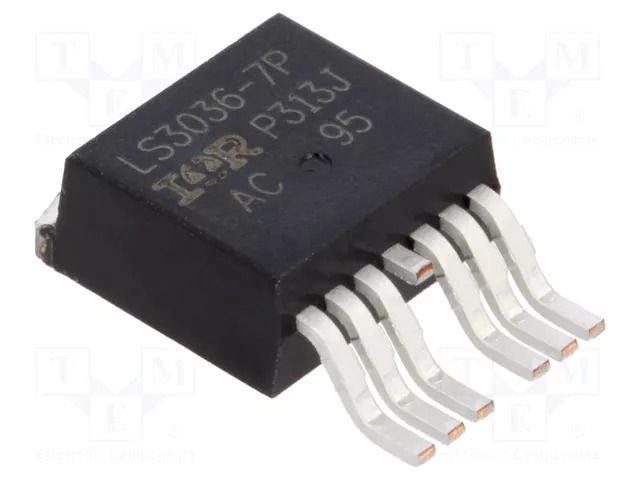 Transistor: N-MOSFET; unipolar; 60V; 210A; Idm: 1kA; 380W; D2PAK-7 INFINEON TECHNOLOGIES IRLS3036TRL7PP