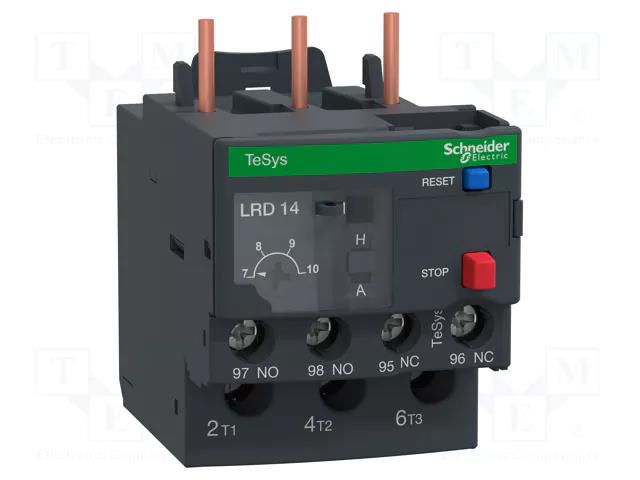 Thermal relay; Series: TeSys D; Leads: screw terminals; 7÷10A SCHNEIDER ELECTRIC LR3D14