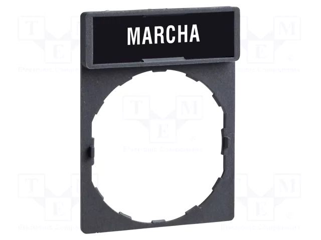 Description label; 22mm; Harmony XB4; black; plastic; Dim: 30x40mm SCHNEIDER ELECTRIC ZBY2403