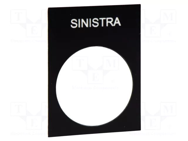 Label; Button marking: SINISTRA; control cassette; 30x40mm SCHNEIDER ELECTRIC ZB2BY2610
